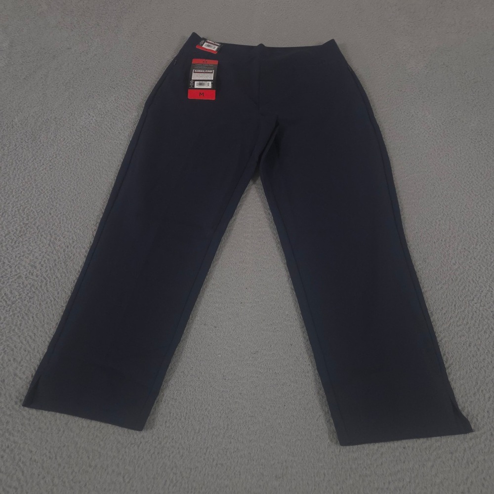 Kirkland Pants Womens Medium Navy Ankle Straight Leg Recycled Stretch Pockets
